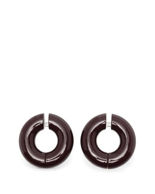 Uncommon Matters Brown Strato Hoop Earrings