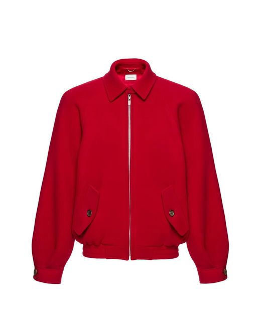 Magda Butrym Red Zip-Up Jacket