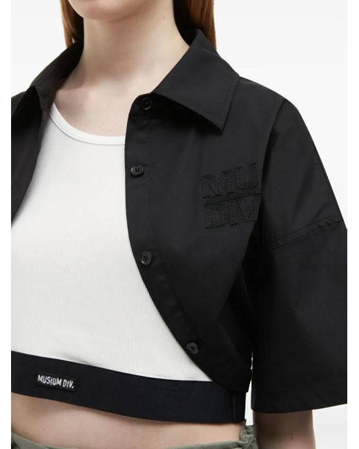 Musium Div. Black Layered Top