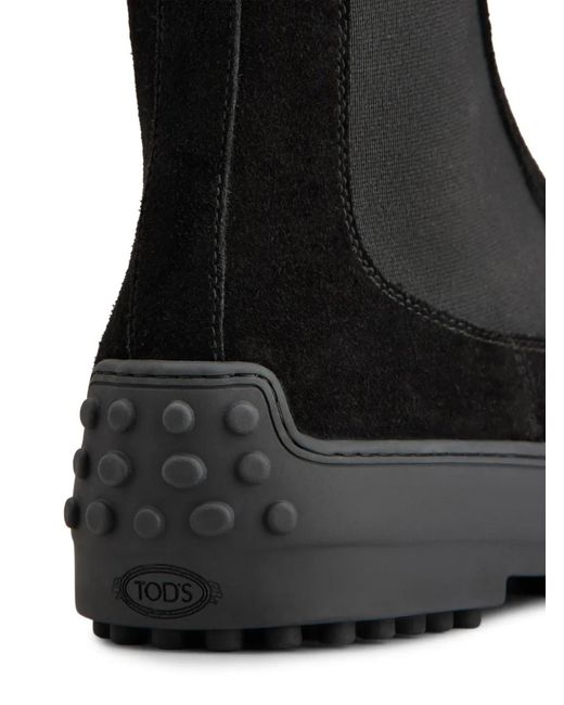 Tod's Black Winter Gommini