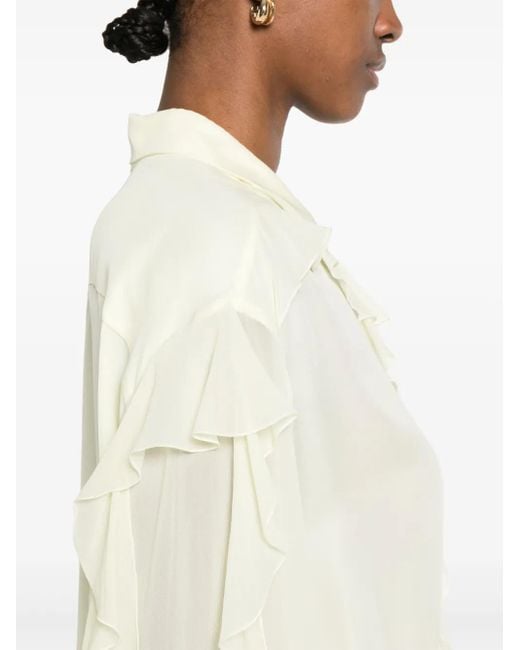 Dorothee Schumacher Natural Ruffled Shirt