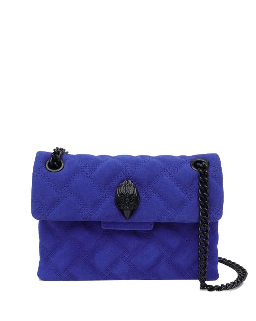 Kurt Geiger Purple Quilted Leather Shoulder Bag