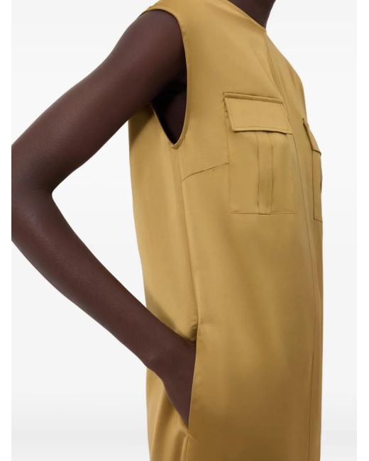 Abito Midi Seena di Loulou de Saison in Brown