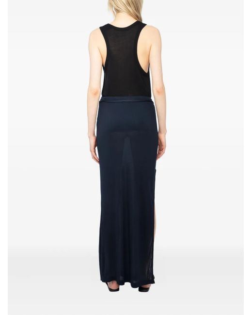 Zadig & Voltaire Giada Maxi Skirt Blue