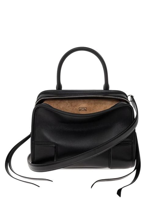Loewe Black Small Amazona Leather Tote Bag