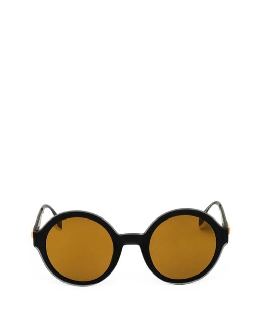 Adidas Blue Round-Frame Sunglasses