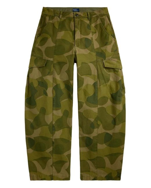 Polo Ralph Lauren Green Straight-Leg Cargo Trousers