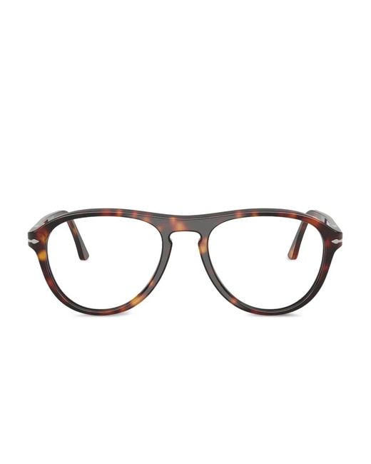 Persol Brown Pilot-Frame Glasses