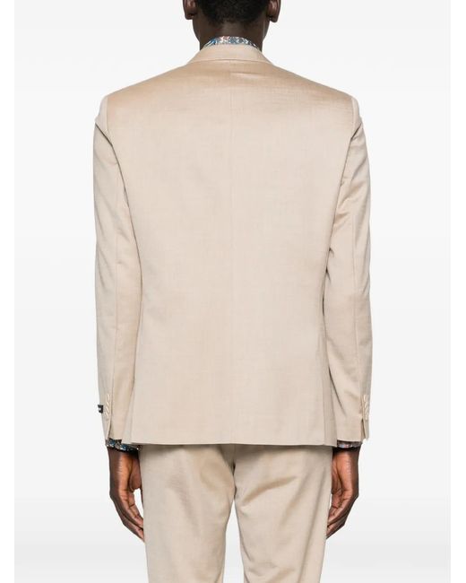 Karl Lagerfeld Natural Notched-Lapel Blazer for men