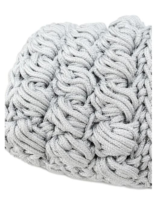 J.W. Anderson White Braided Flat Sandals