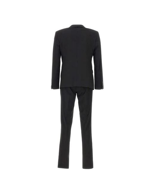 Manuel Ritz Black Front-Pocket Two-Button Suit for men