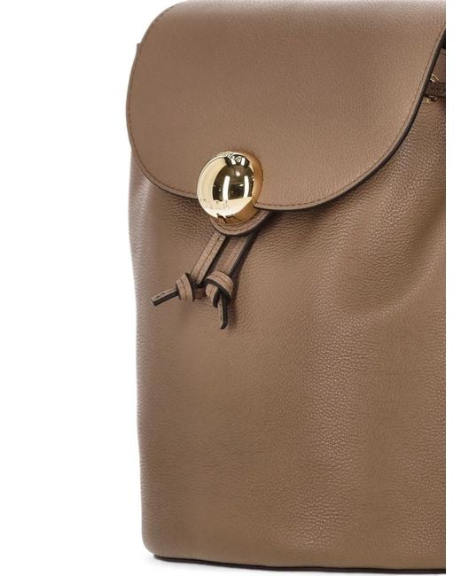 Furla Brown Leather Backpack