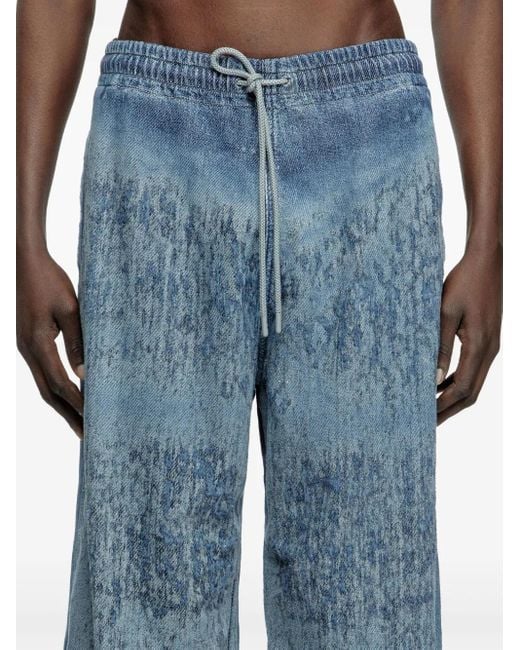 DIESEL Blue D-Enimos Jeans for men