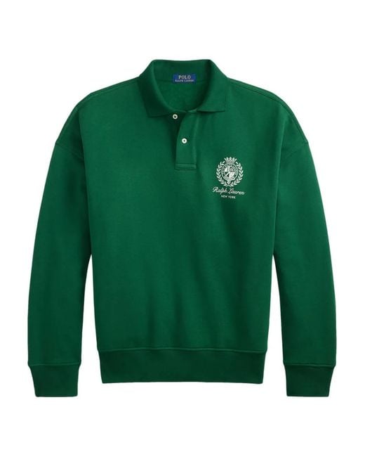 Polo Ralph Lauren Green Sweat À Broderie Graphique for men