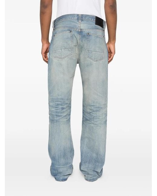 Mastercraft Union Blue Showa Logo-Patch Jeans for men