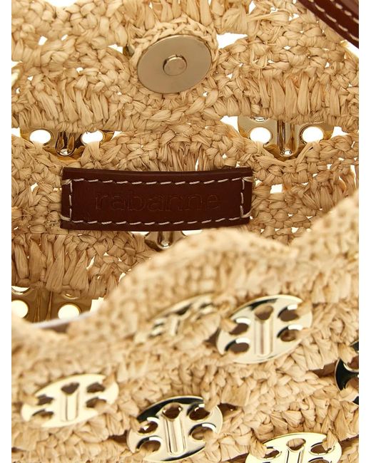 Rabanne Natural Sac Porté Épaule 1969 À Design Matelassé