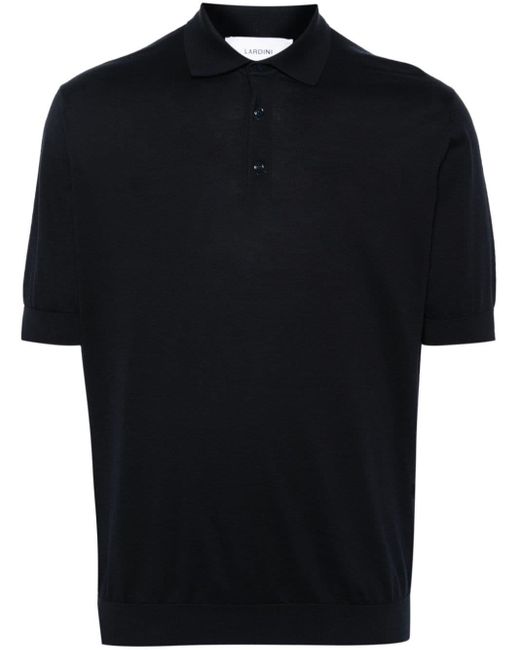 Lardini Poloshirt mit Logo-Stickerei in Black für Herren