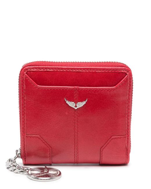 Zadig & Voltaire Red Sunny Mini Coin Wallet