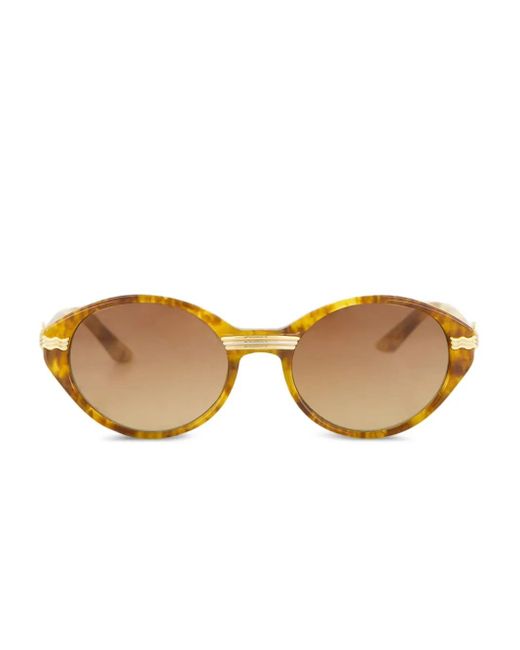 Casablanca Natural Cannes Oval-Frame Sunglasses for men