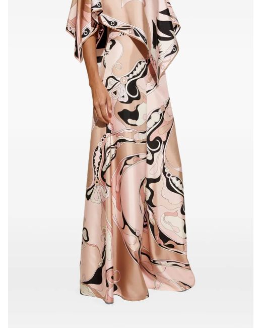 Emilio Pucci Broek Met Orchidee-Print in het Natural