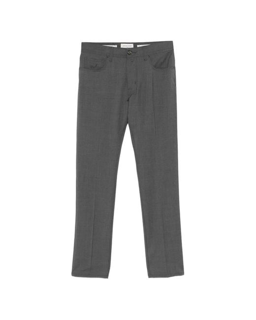 Jacob Cohen Gray Button-Fastening Trousers for men