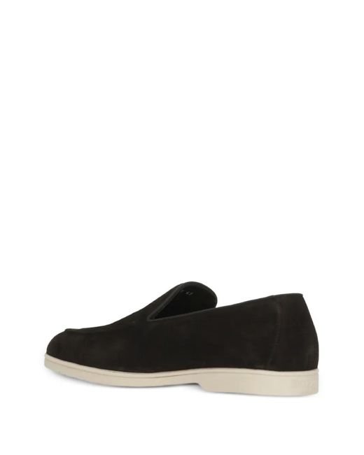 Doucal's Black Mocassins En Cuir for men