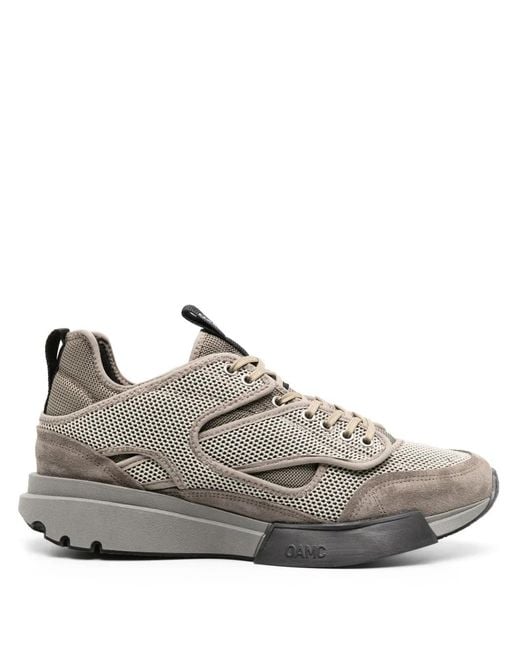 OAMC Gray Aurora Low-Top Sneakers for men