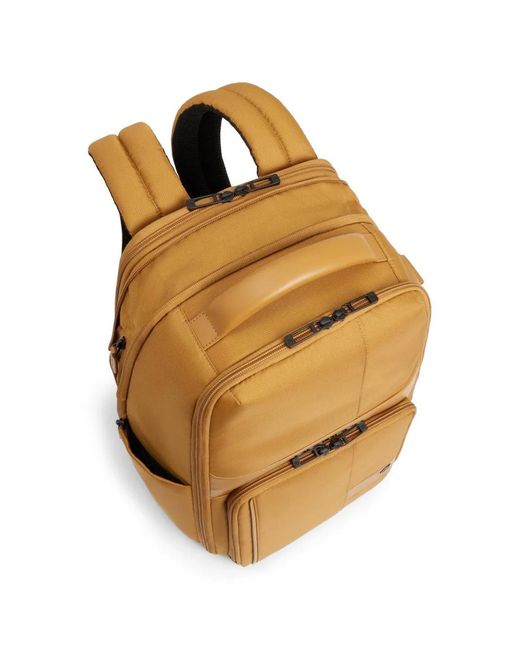 Piquadro Natural Expandable Laptop Backpack for men
