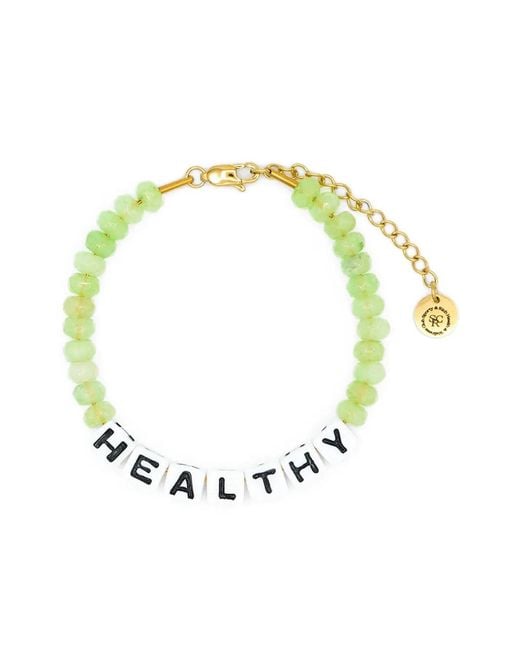 Sporty & Rich Metallic Healthy Beaded Bracelet