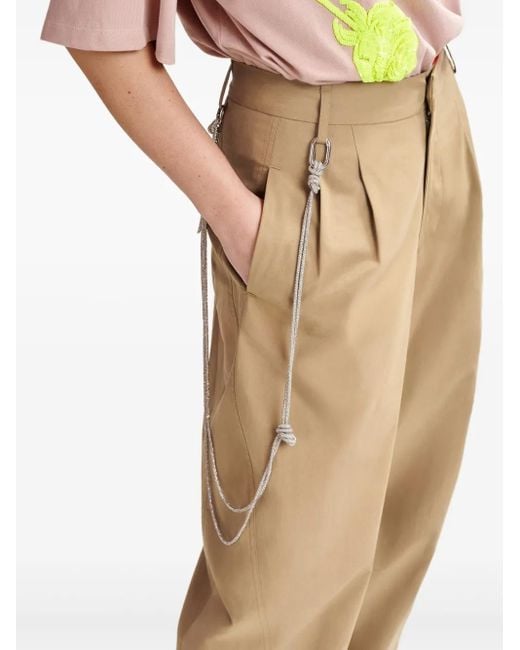 Pantalones Hoek ajustados Essentiel Antwerp de color Natural