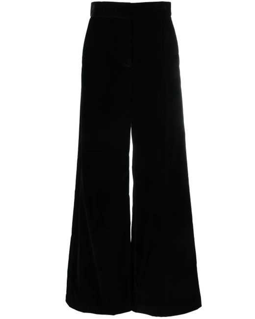 MSGM Black Ausgestellte High-Waist-Hose