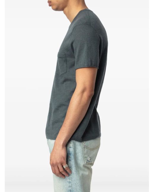 Zadig & Voltaire Blue Jimmy T-Shirt for men