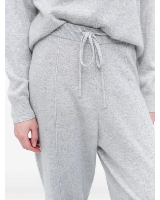 Boss White Drawstring Seam Track Pants