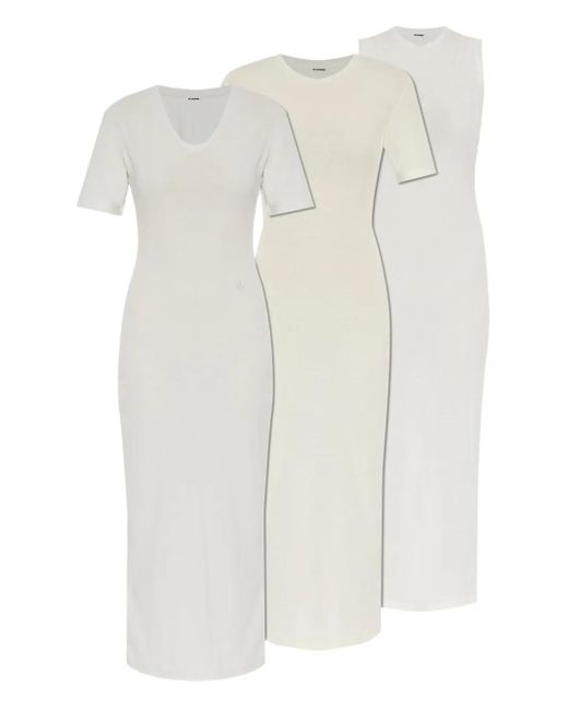 Jil Sander コットン ドレス セット White