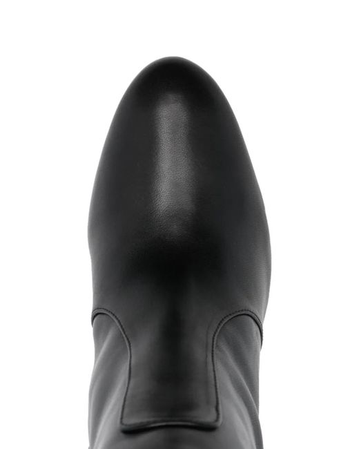 Stuart Weitzman Black Luxecurve 100Mm Round-Toe Boots