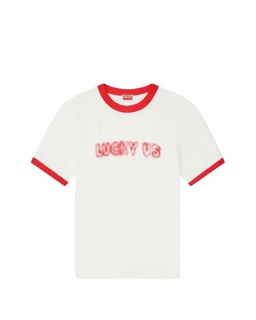 KENZO White Word's T-Shirt for men