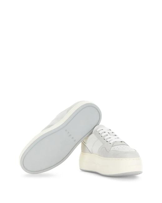 Hogan White Flatform-Sneakers
