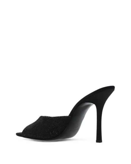 Alexander Wang Black Cher Crystal-Embellished Sandals