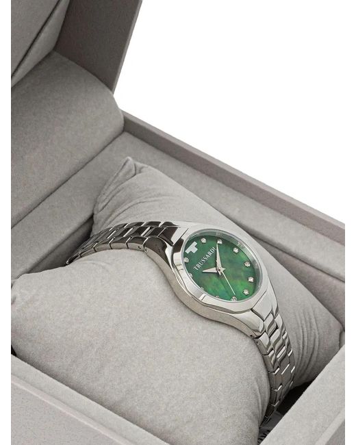 Trussardi Green Crystal-Embellished 30Mm