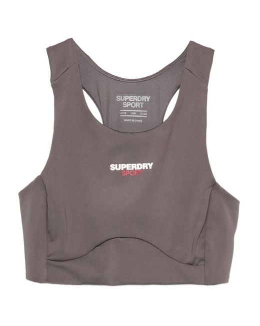 Superdry Brown Racerback Performance Top