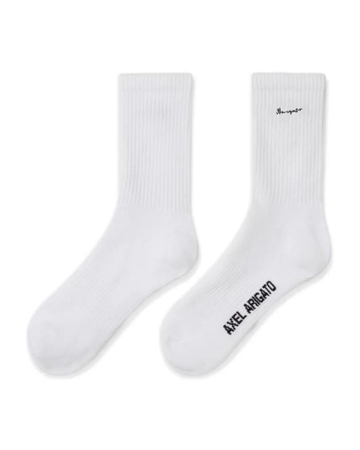 Axel Arigato White Doodle Logo Socks