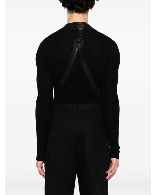 Julius Black Button Cotton Jacket for men