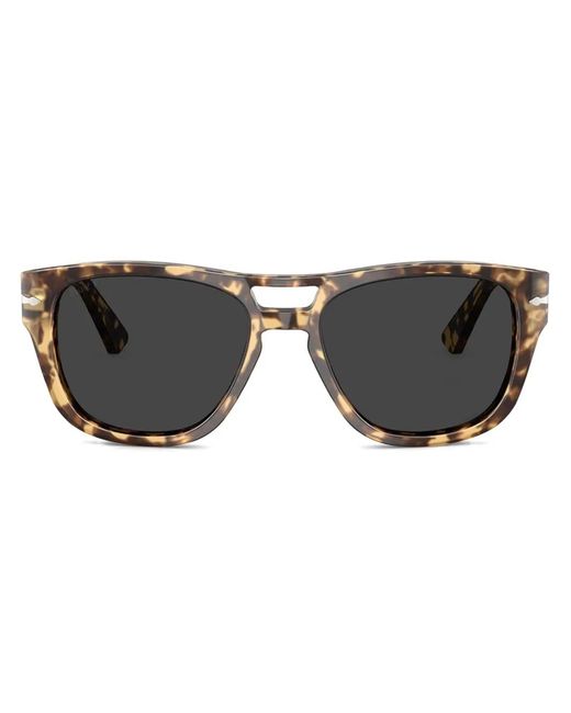 Persol Black Square-Frame Sunglasses