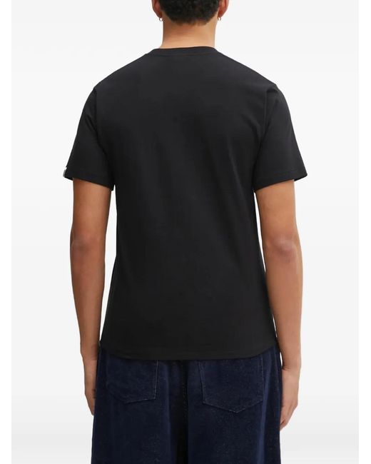 A Bathing Ape Black 1St Camo College Logo-Print T-Shirt for men