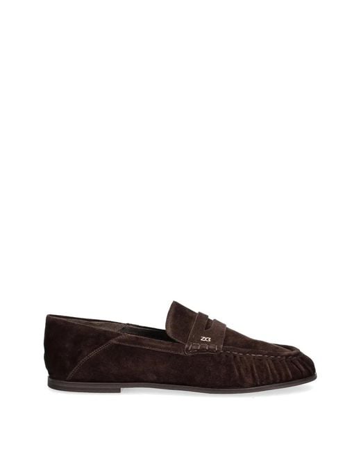 Nokwol White Mica Suede Loafers