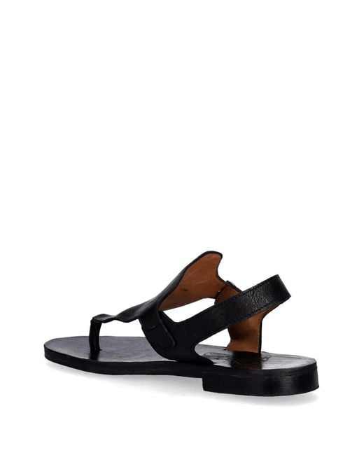 Fly London White Buckle-Fastening Thong Sandals