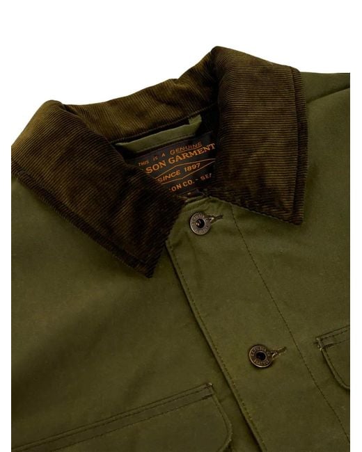 Filson Journeyman Jacke mit Cordkragen in Green für Herren