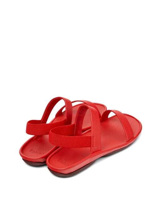Camper Red Right Isla Elastic Strap Sandals