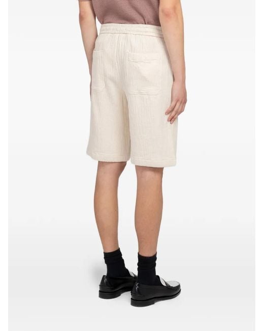 Minimum Natural Raylan Drawstring Crinkled-Finish Shorts for men