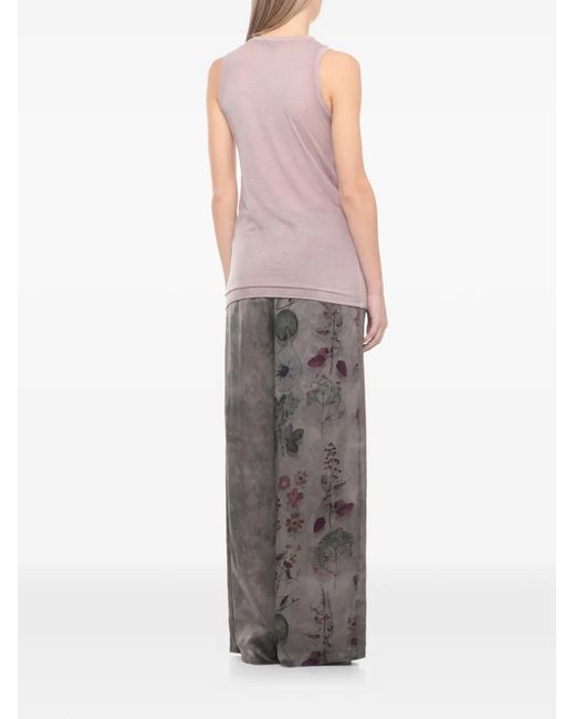 Avant Toi Pink Fine-Knit Tank Top